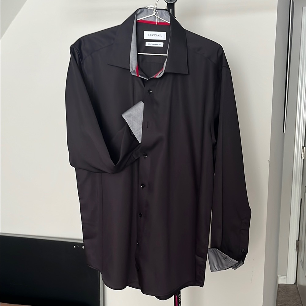 Levinas Black Dress Shirt
